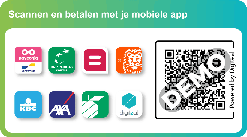 Betalen met QR code: voorbeeld